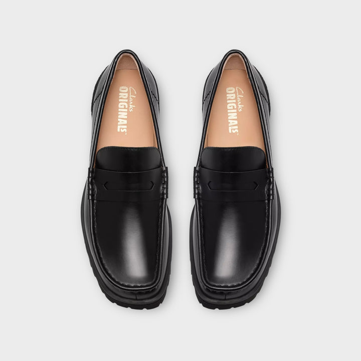Clarks Yukoner Penny I Black Leather