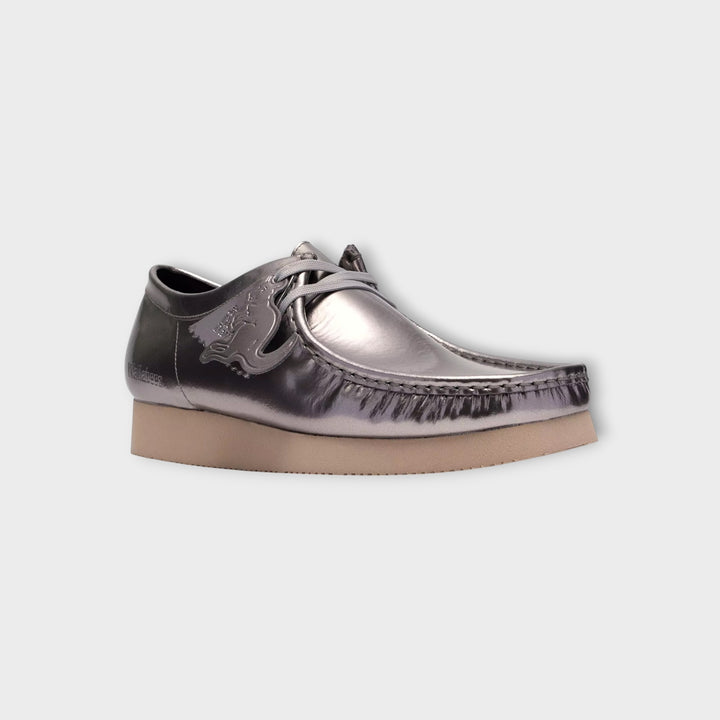 Clarks Wallabee 2604 I Silver Patent
