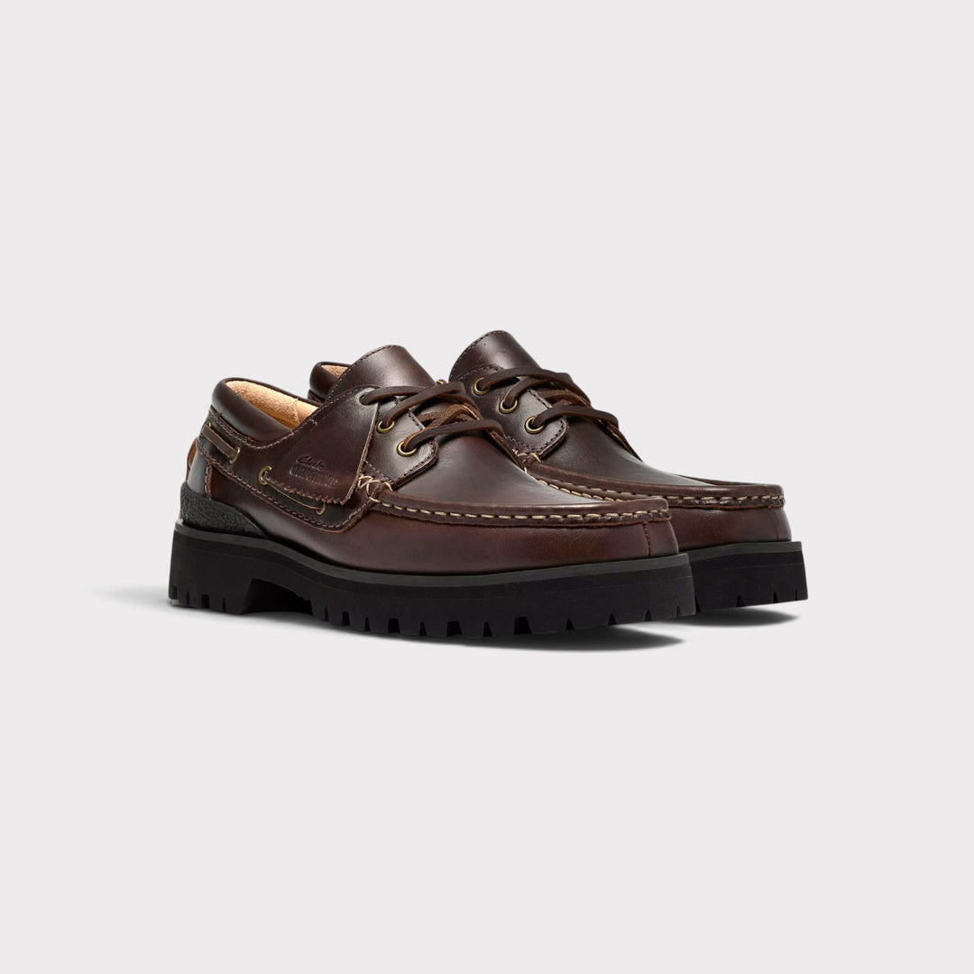 Clarks Yukoner Boat I Black/Brown Leather