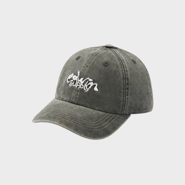 Edwin Soft Washed 6 Panel Cap I Black/Stone Washed