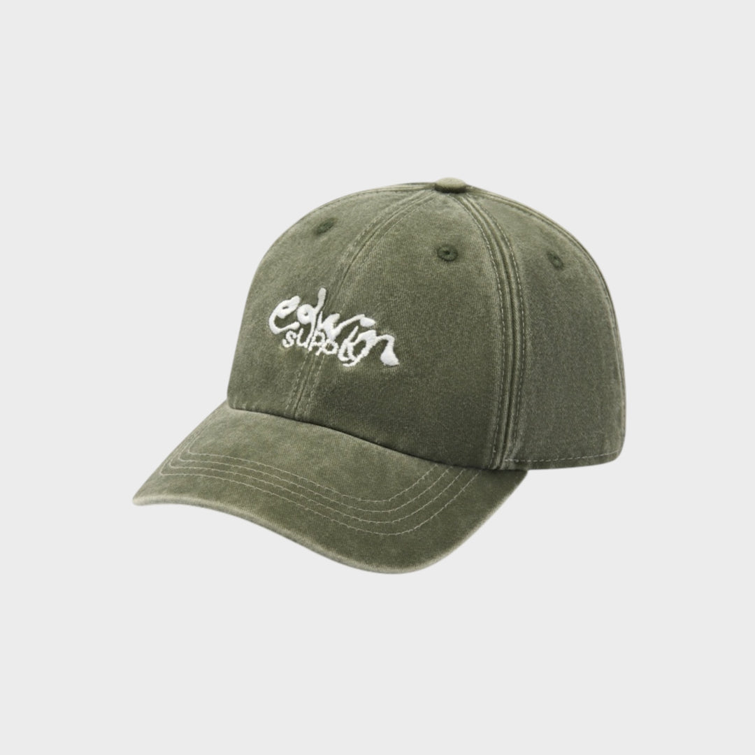 Edwin Soft Washed 6 Panel Cap I Mediterranea