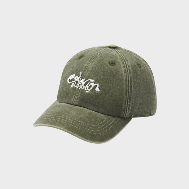 Edwin Soft Washed 6 Panel Cap I Mediterranea