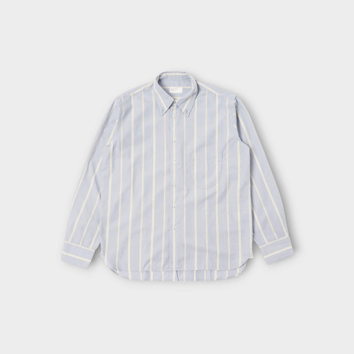 Universal Works Lazy Day Shirt In Light Blue