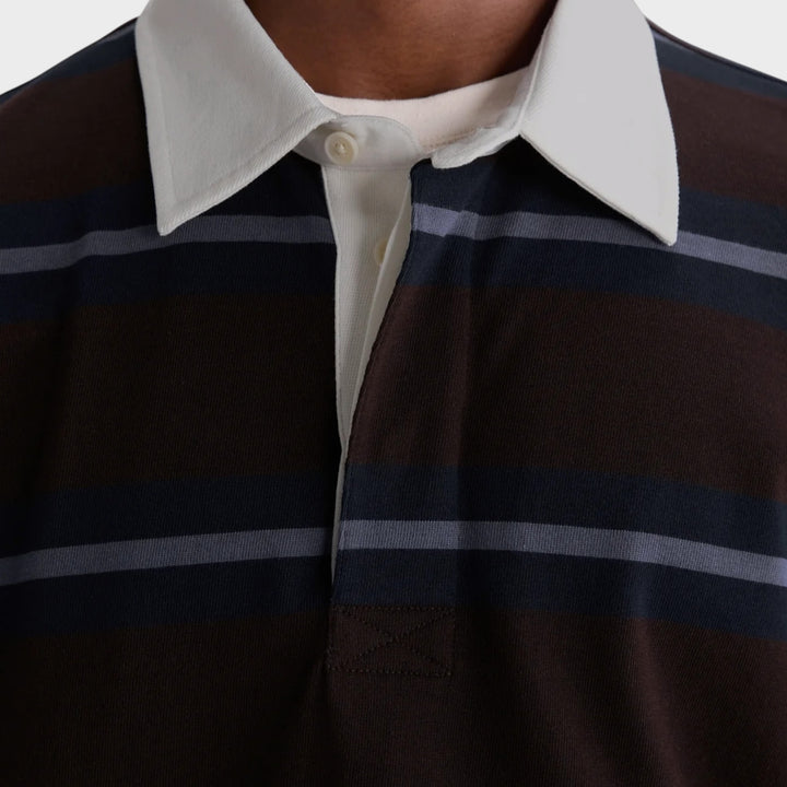 Wax London Rowhill Rugby Polo I Mirror Stripe