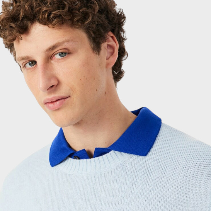 Lacoste Wool Crewneck Sweater I Light Blue