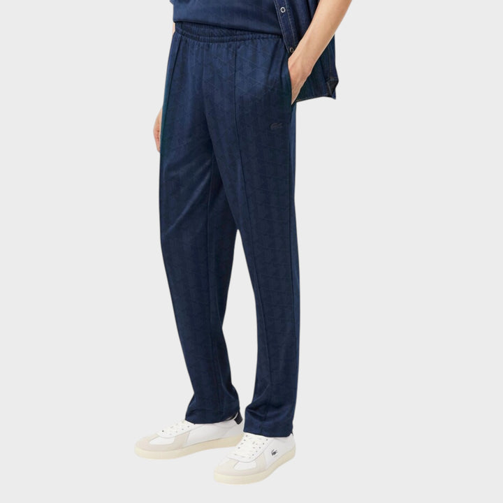 Lacoste Monogram Jacquard Sweatpants I Navy