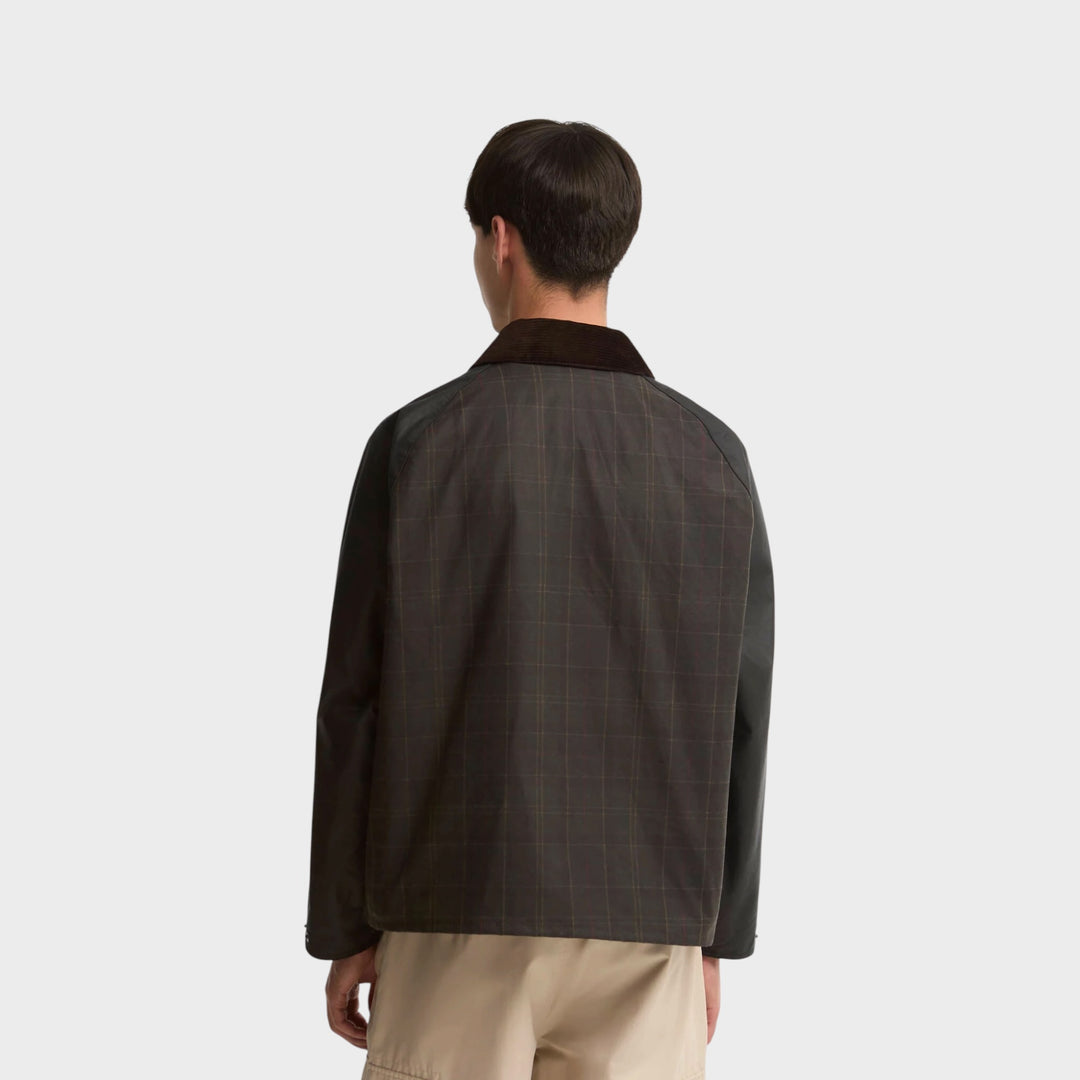 Barbour Patchwork Transport Wax Jakke I Tartan Multi