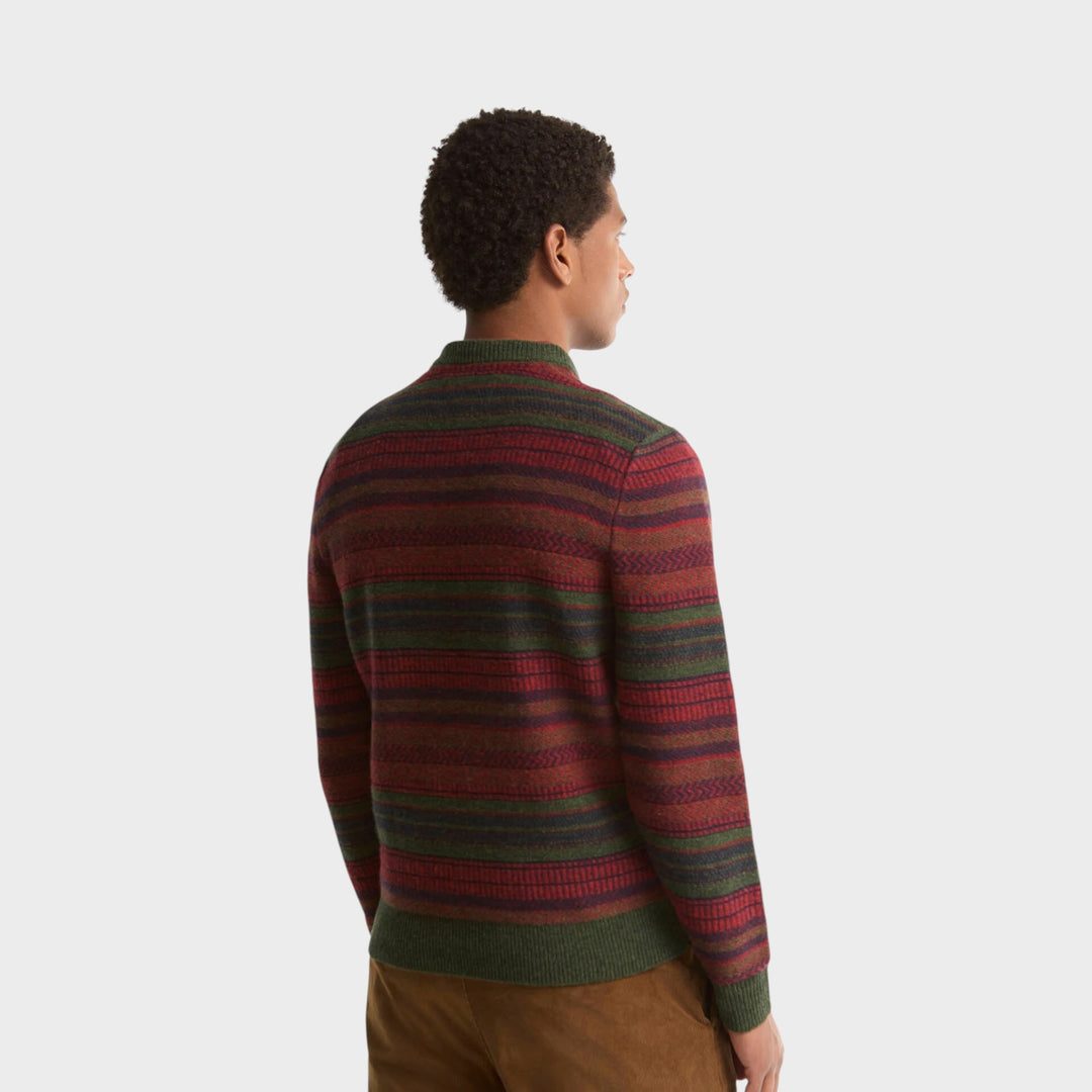 Barbour Highsted Fairisle Crewneck I Sage