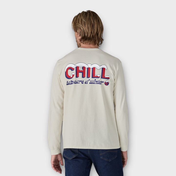 Patagonia Chill Langærmet T-shirt I Off White