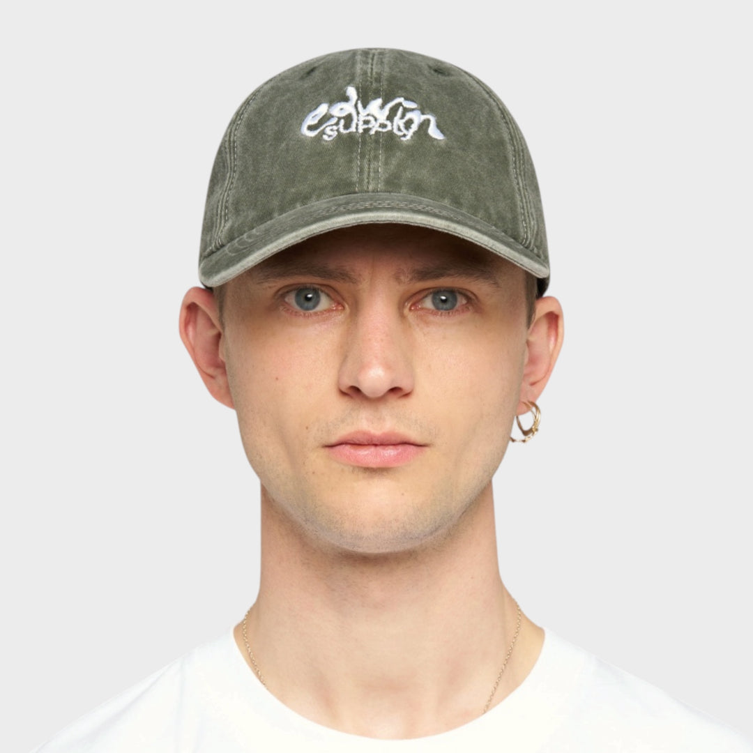 Edwin Soft Washed 6 Panel Cap I Mediterranea