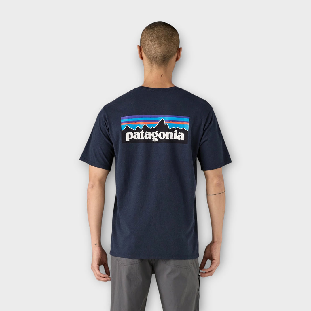 Patagonia P-6 Responsibili Logo T-Shirt I New Navy