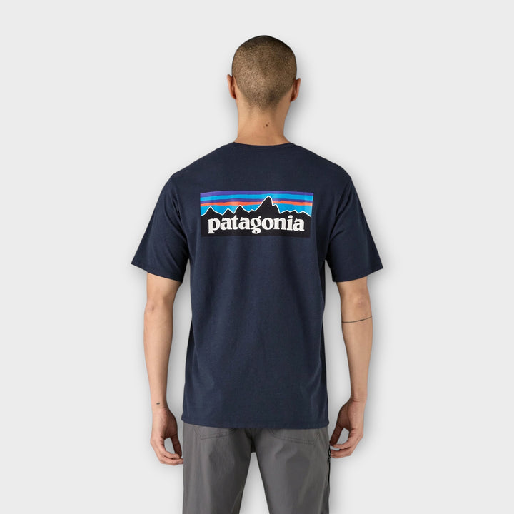 Patagonia P-6 Responsibili Logo T-Shirt I New Navy