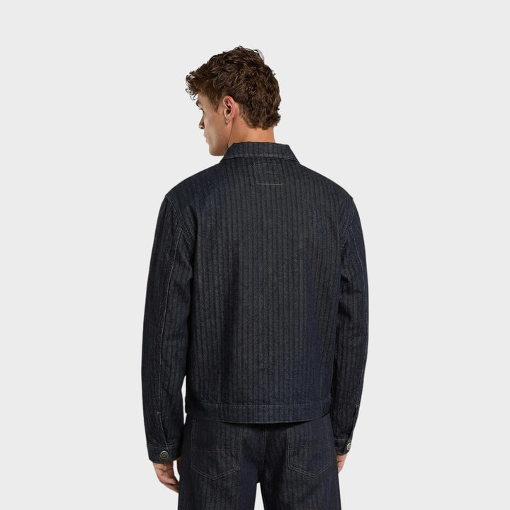 Dickies Selvedge Herringbone Barn Rinsed Jakke I Blå
