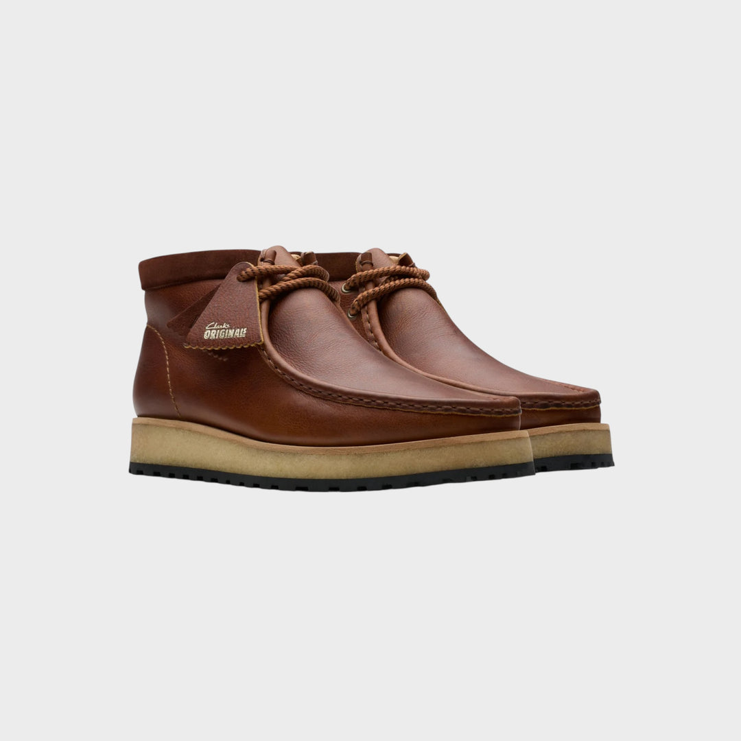 Clarks Wallabee Scout I Dark Tan Leather