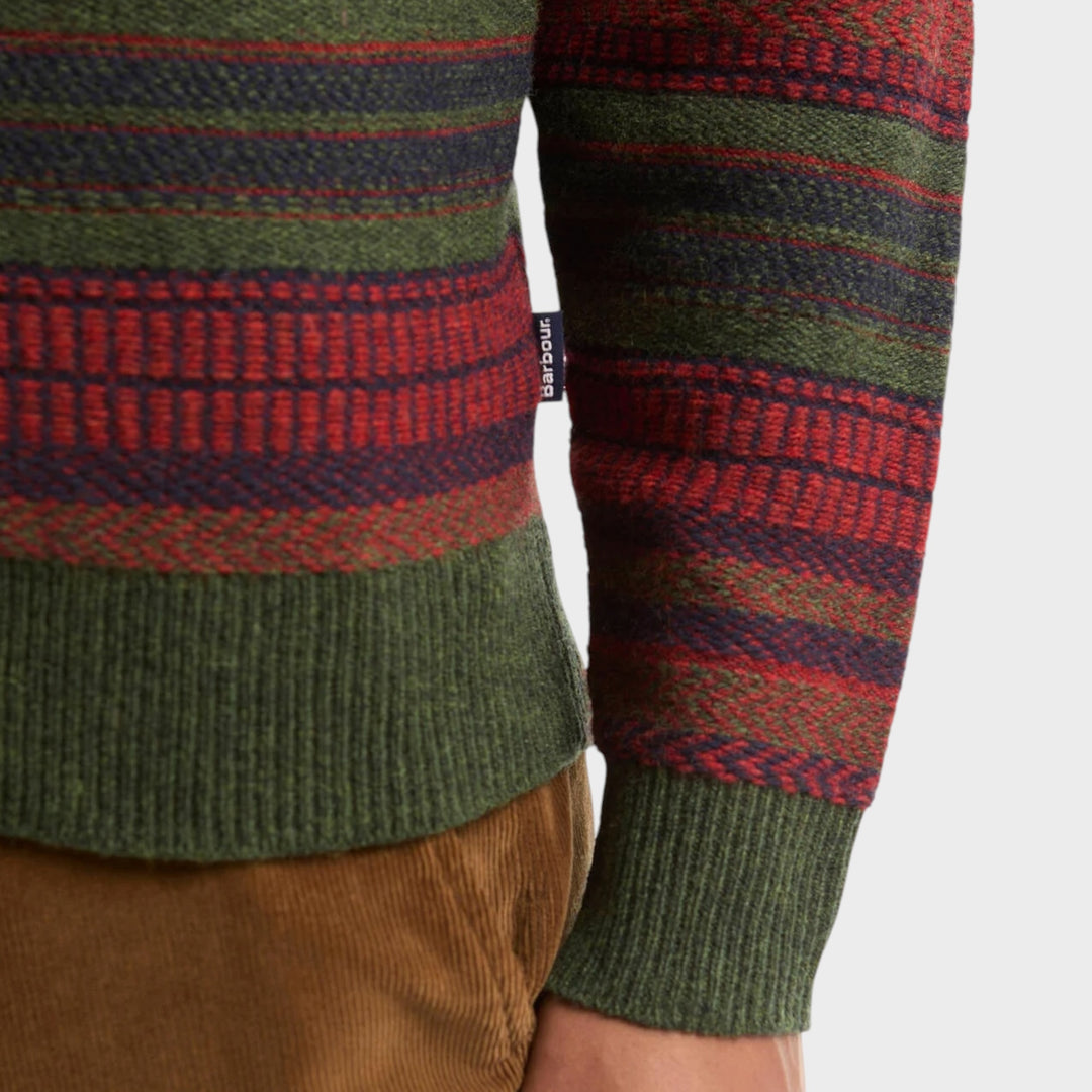 Barbour Highsted Fairisle Crewneck I Sage