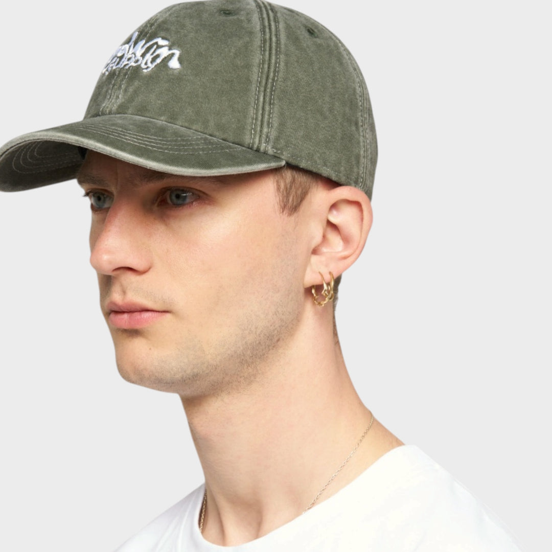 Edwin Soft Washed 6 Panel Cap I Mediterranea