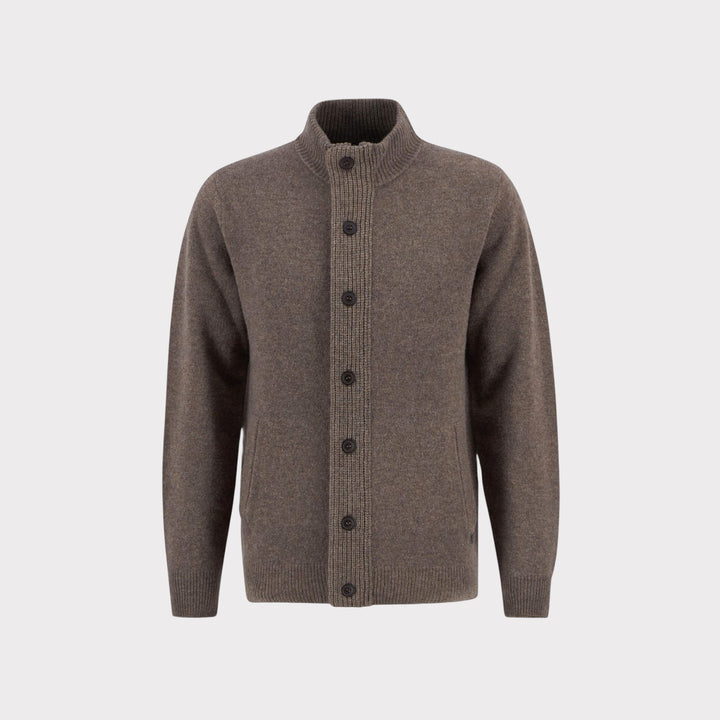 Barbour Patch Zip Through I Dark Stone
