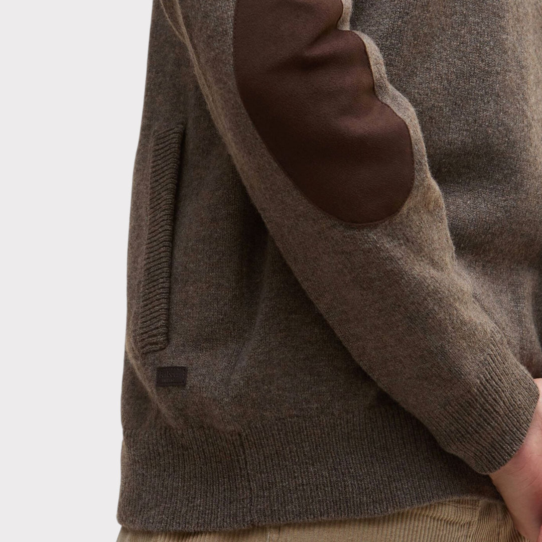 Barbour Patch Zip Through I Dark Stone