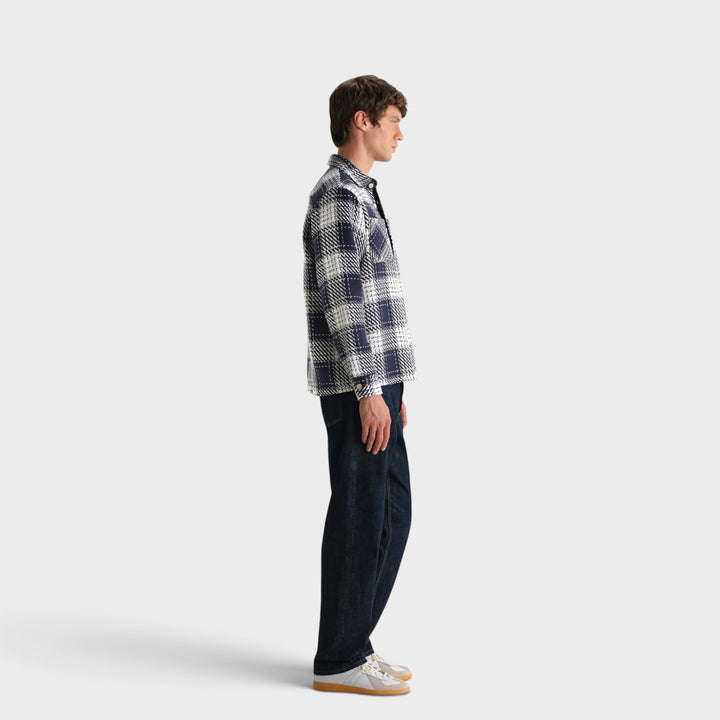 Wax London Whiting Overshirt I Marine