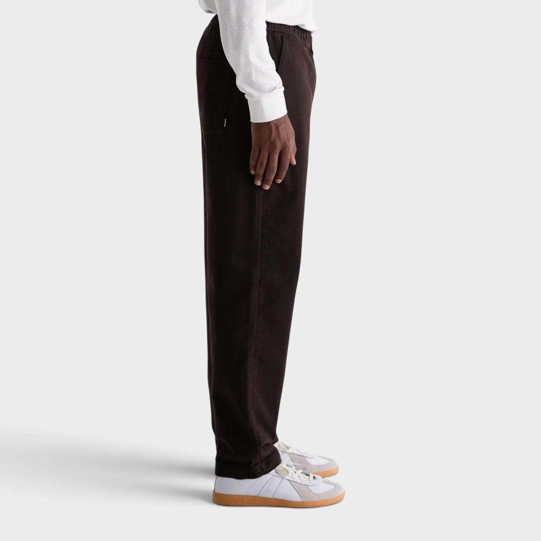 Wax London Kurt Organic Trousers I Dark Brown