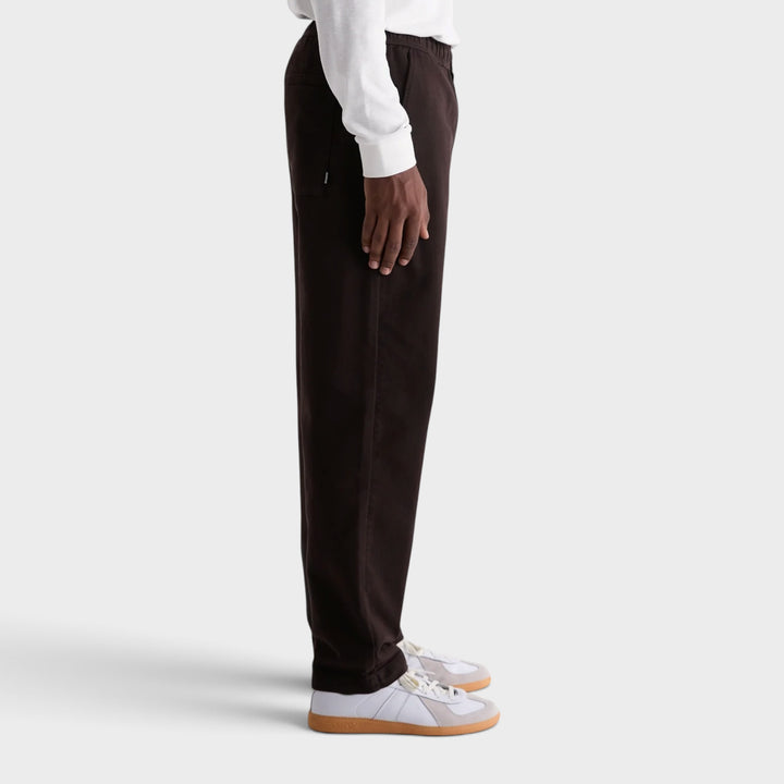 Wax London Kurt Organic Trousers I Dark Brown