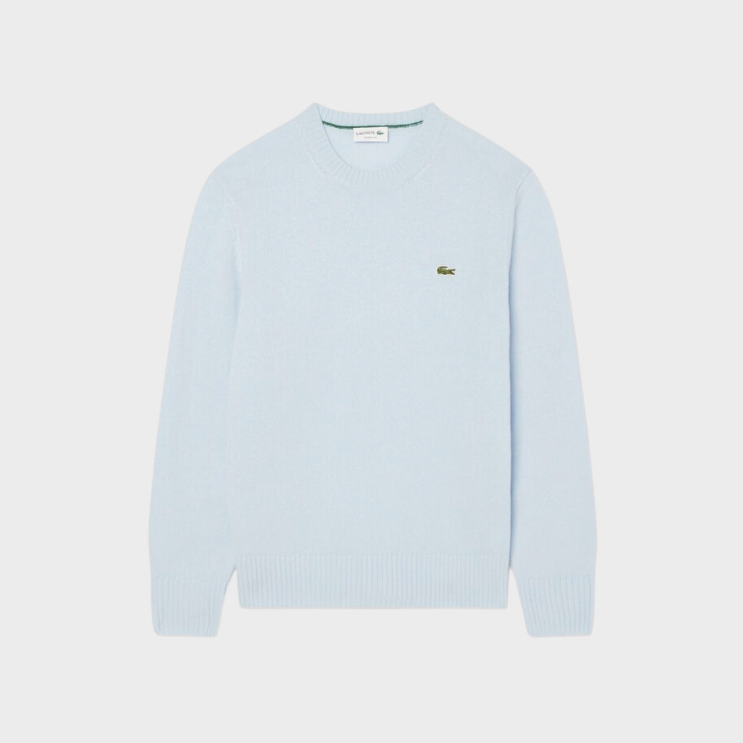 Lacoste Wool Crewneck Sweater I Light Blue