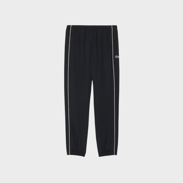 Lacoste Water-Repellent Trim Accent Sport Track Pants I Black