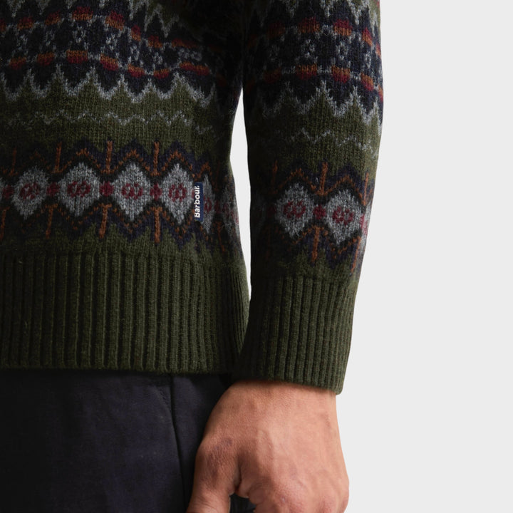 Barbour Case Fairisle Crew Neck I Shadow