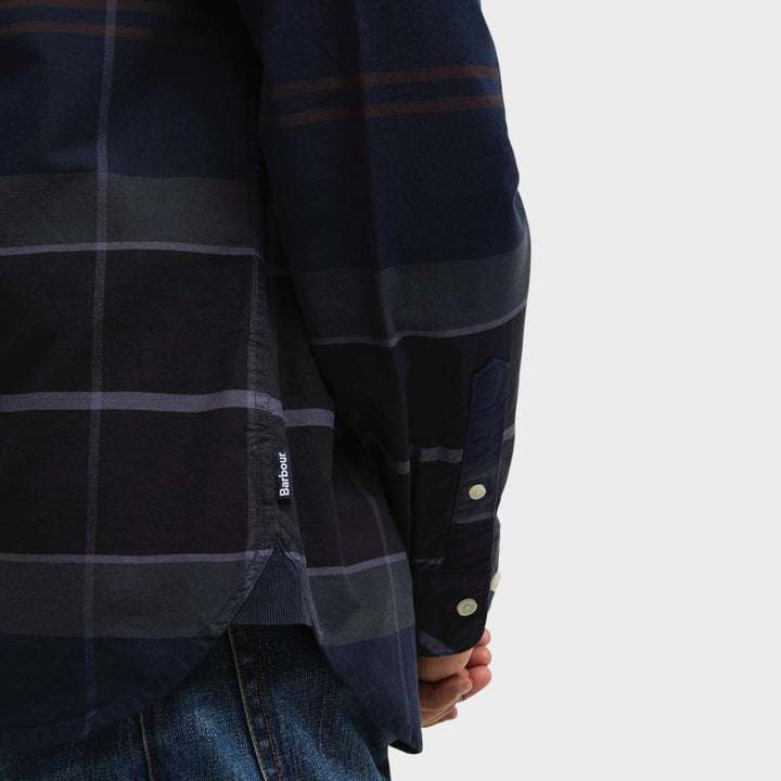 Barbour Mineral Authen Skjorte I Navy