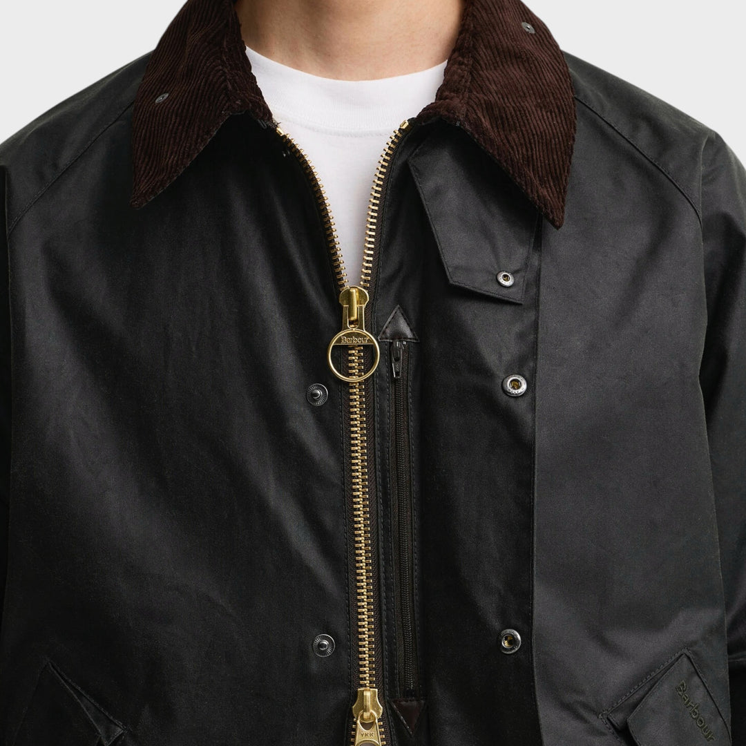 Barbour OS Transport Wax Jakke I Sage