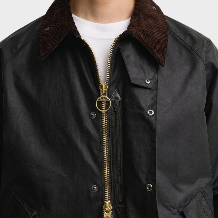 Barbour OS Transport Wax Jakke I Sage