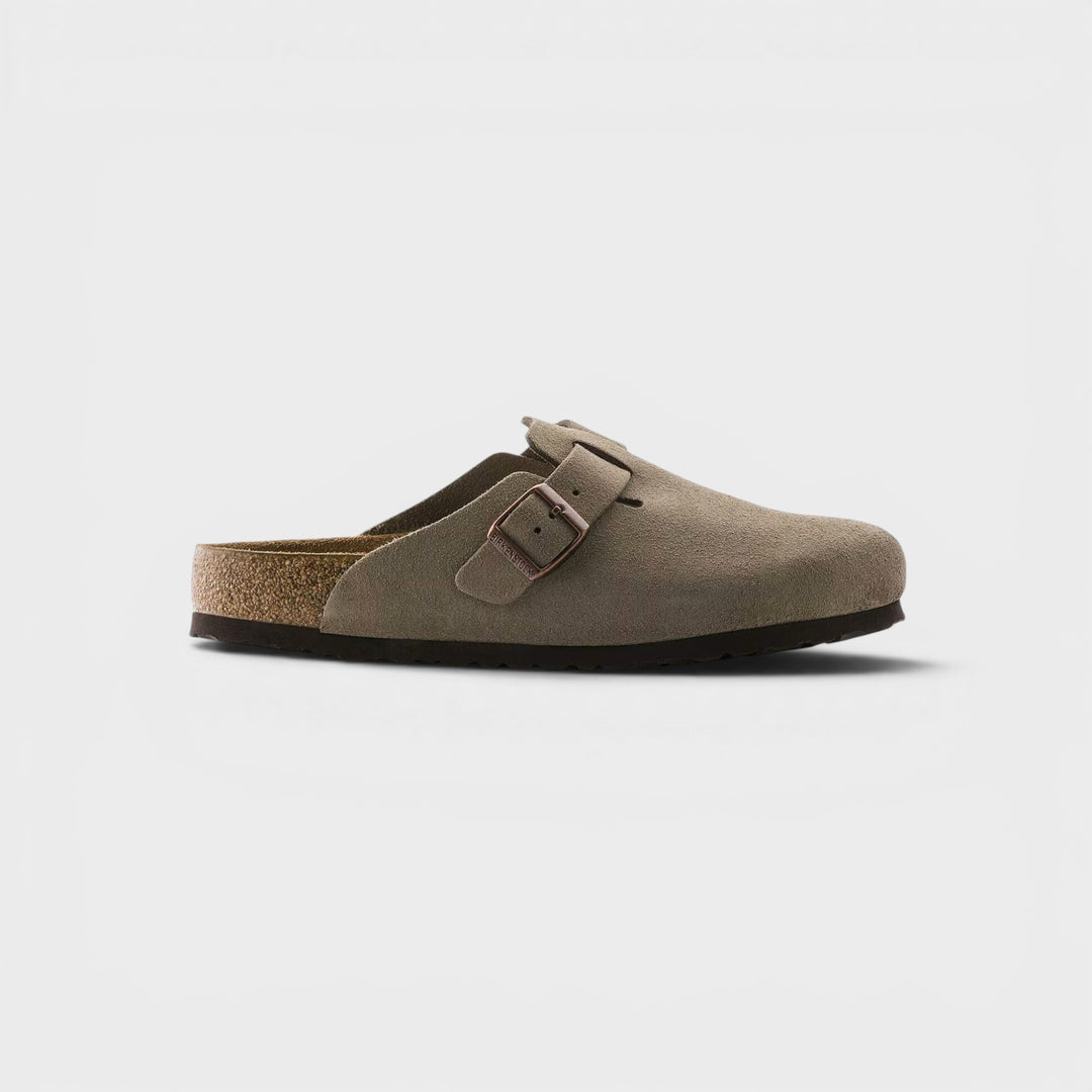 Birkenstock Boston Suede Leather I Taupe