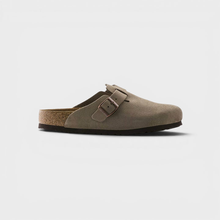 Birkenstock Boston Suede Leather I Taupe