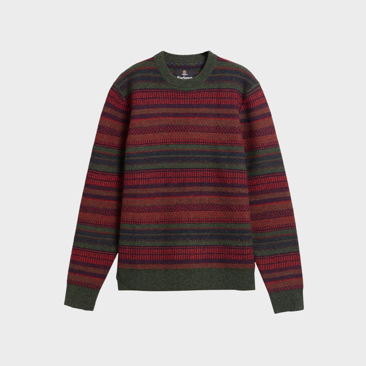 Barbour Highsted Fairisle Crewneck I Sage
