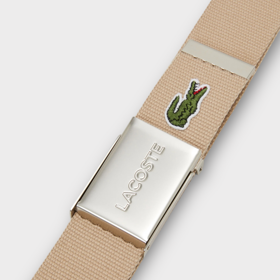 Lacoste Woven Belt In Viennois