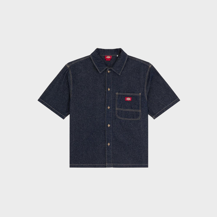 Dickies Denim Kortærmet Skjorte I Navy
