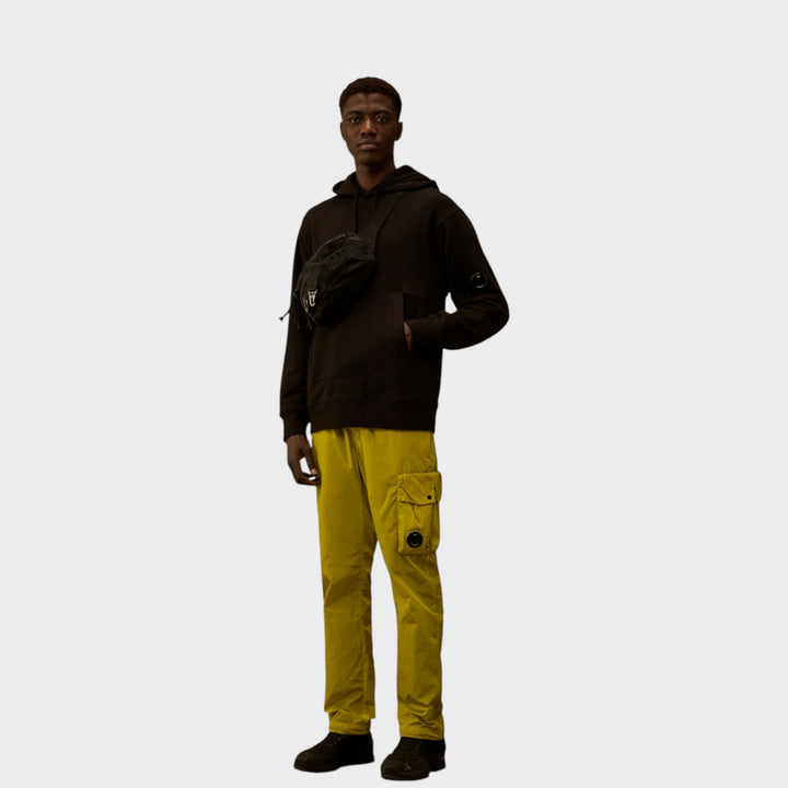 C.P Company Diagonal Raised Fleece Hoodie I Sort