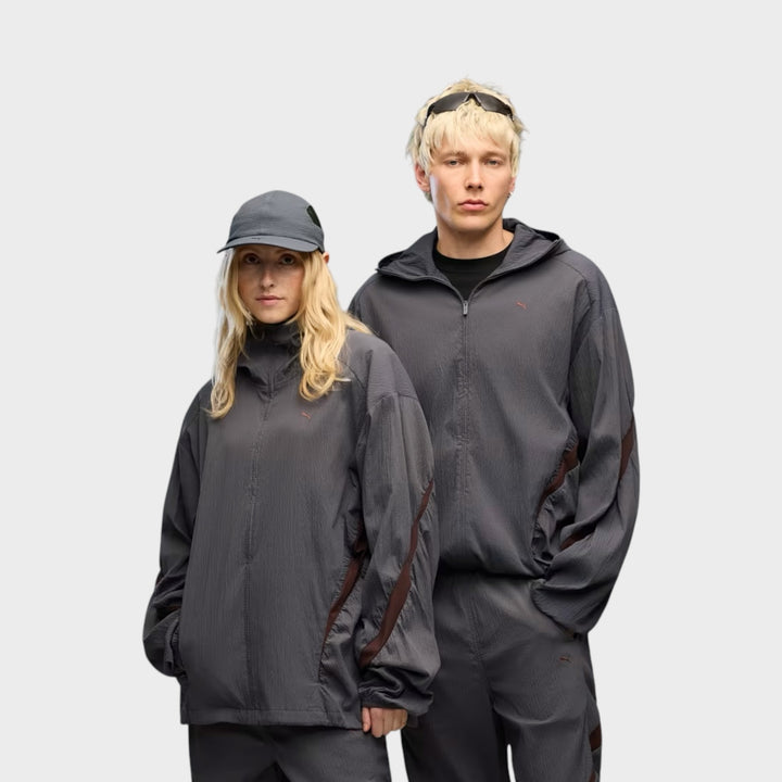 PUMA CLRT Relaxed Track Jacket  I Moody Gray