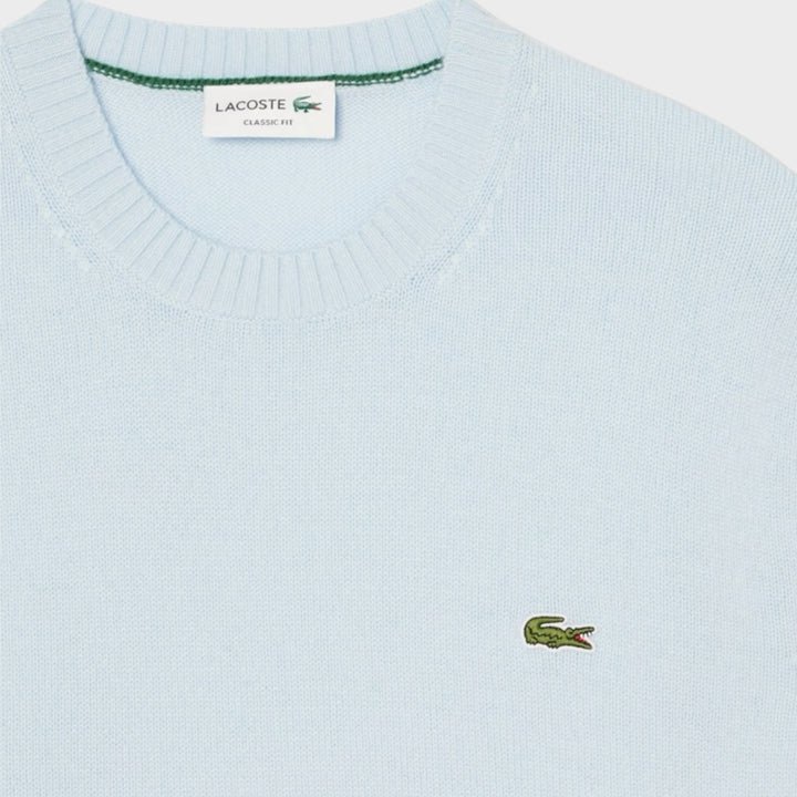 Lacoste Wool Crewneck Sweater I Light Blue