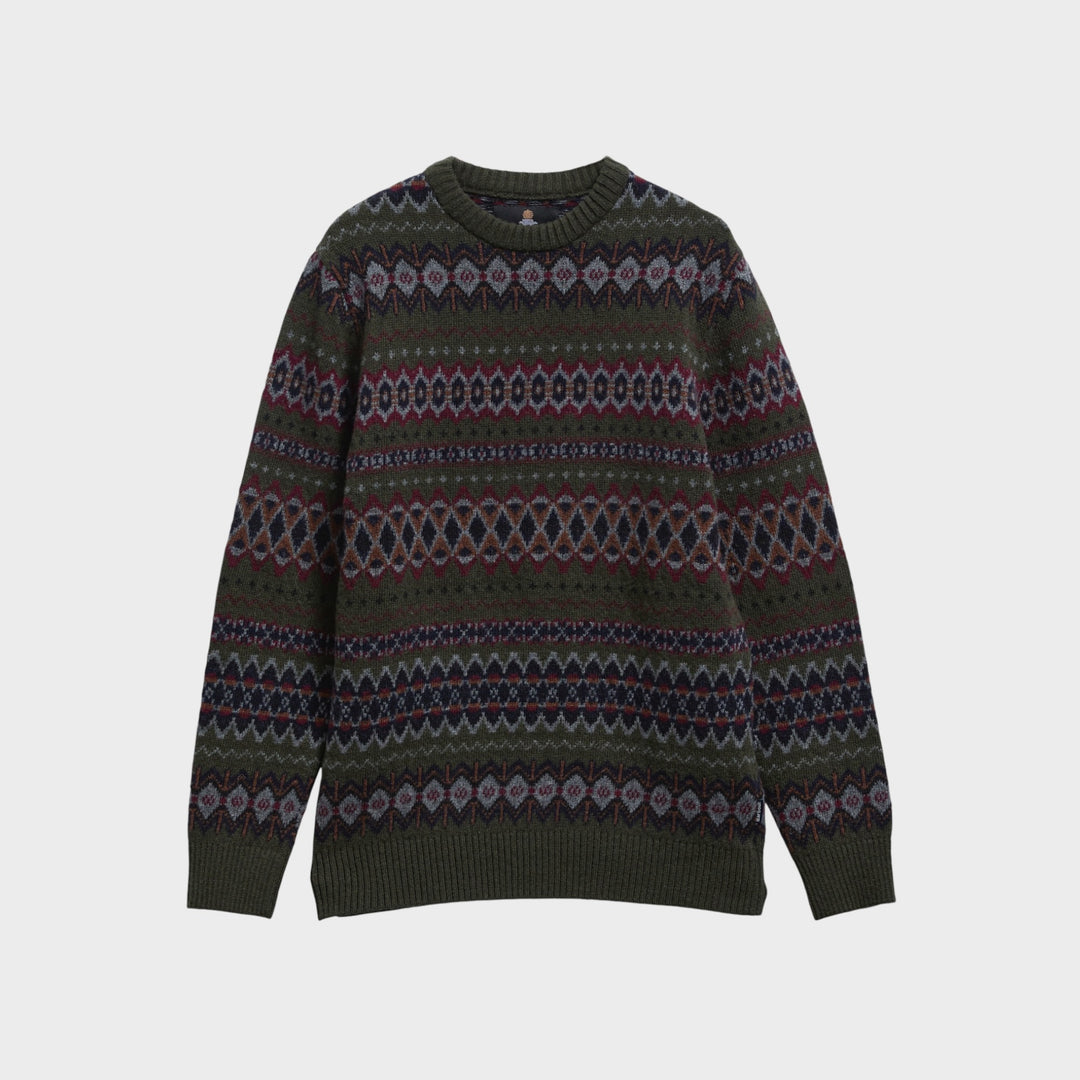 Barbour Case Fairisle Crew Neck I Shadow