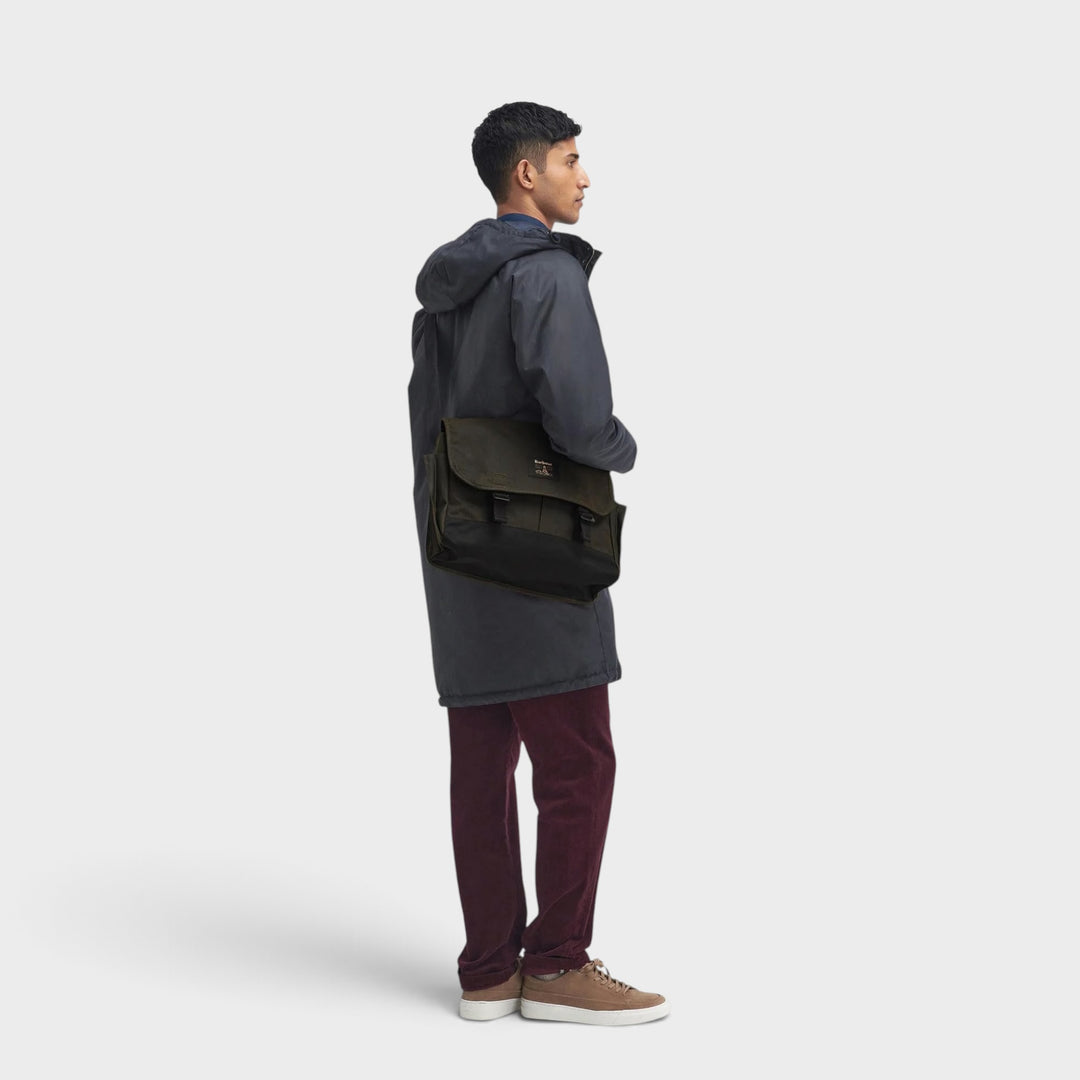 Barbour Field Wax Messenger Taske I Olive