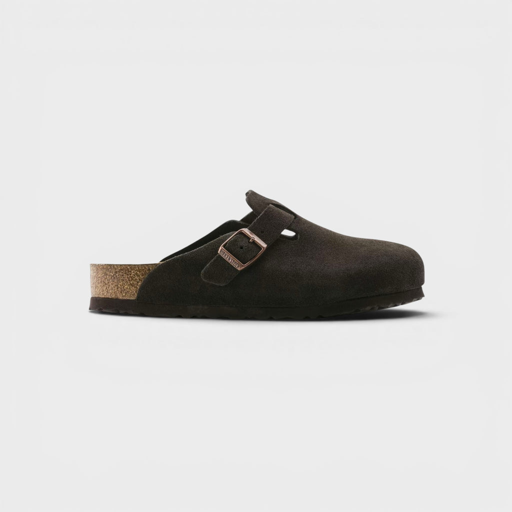 Birkenstock Boston Suede Leather I Mocca – Le-fix.com
