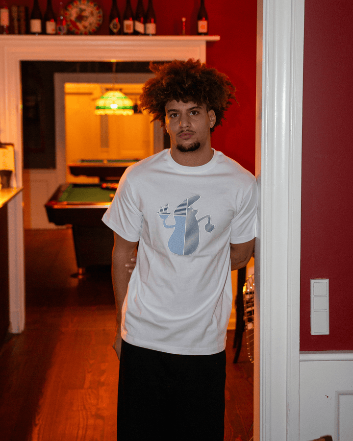 Le Fix Patchwork Kaj T-Shirt I Hvid