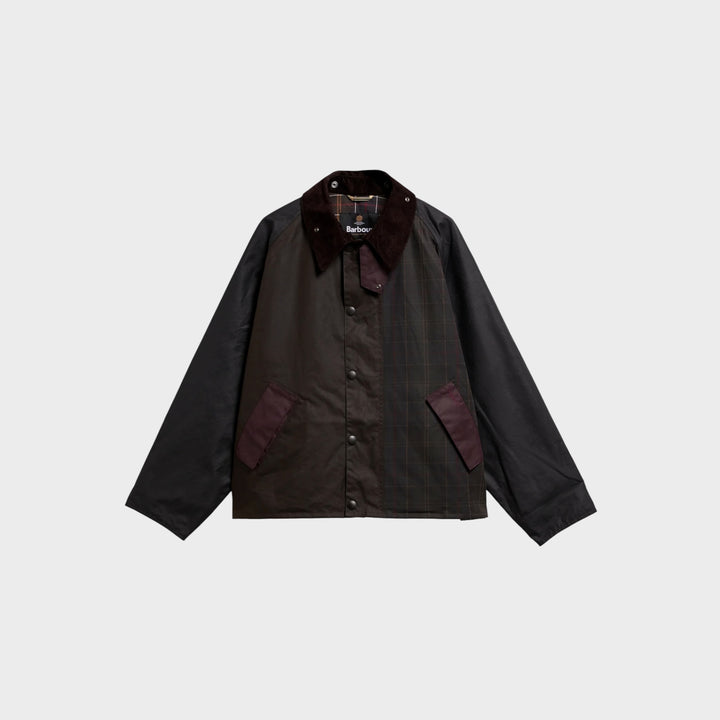Barbour Patchwork Transport Wax Jakke I Tartan Multi
