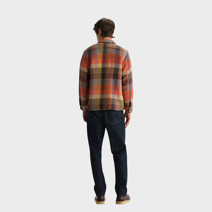 Wax London Whiting Overshirt I Pike/Rust