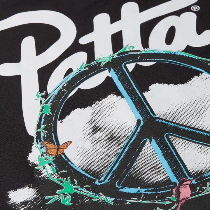 Patta Xerox Peace Boxy Hoodie I Sort