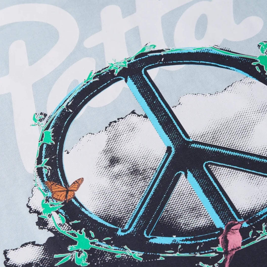 Patta Xerox Peace T-Shirt I Dusty Blue