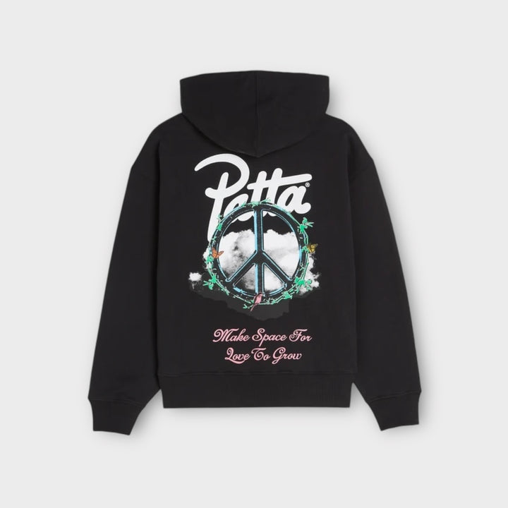 Patta Xerox Peace Boxy Hoodie I Sort