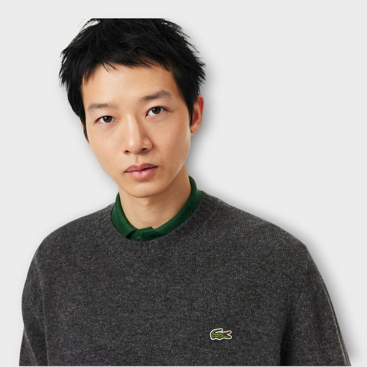 Lacoste Wool Crewneck Knit I Grey