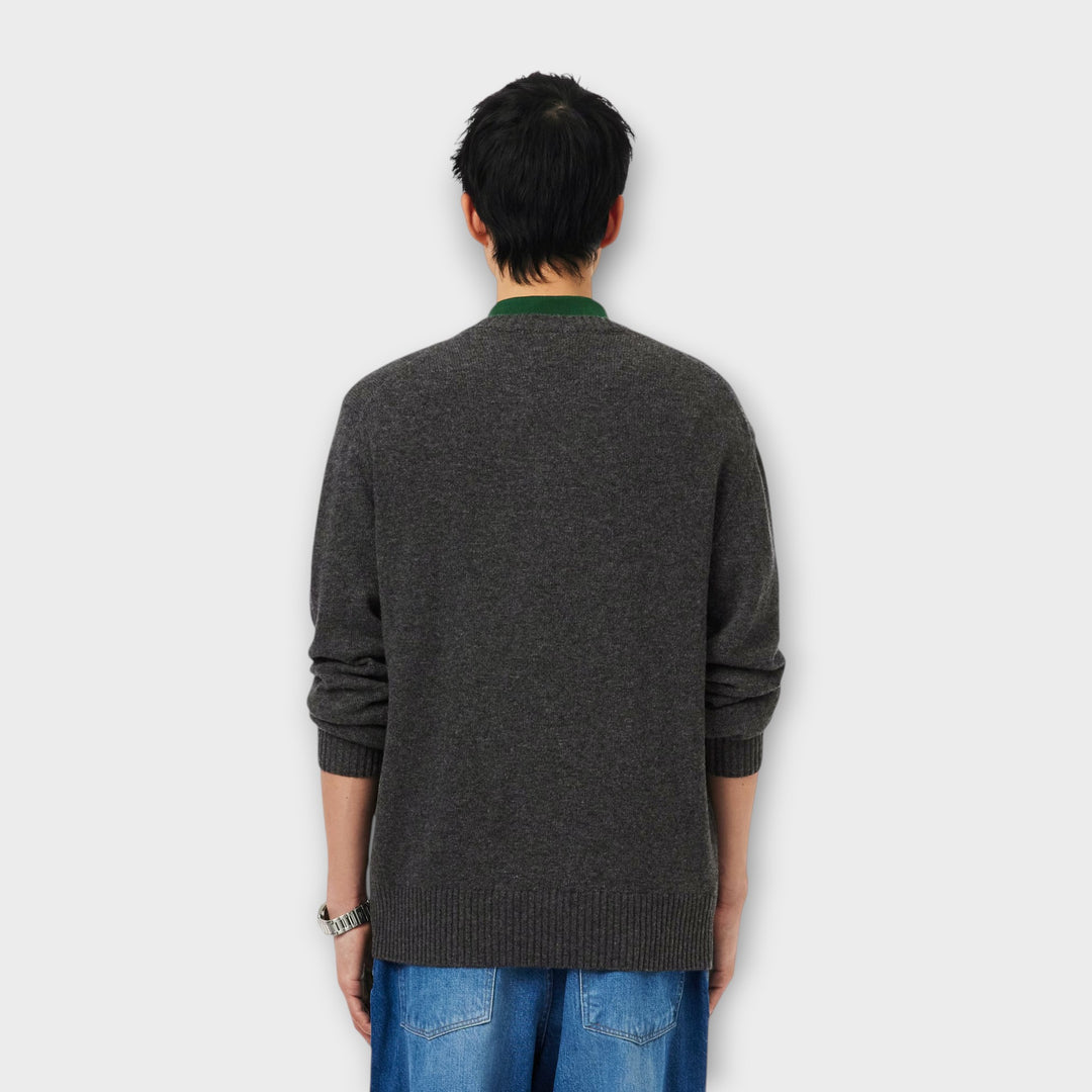 Lacoste Wool Crewneck Knit I Grey